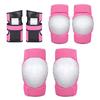 6 Pcs/set Elbow Knee Pads Helmet Wrist Guard Skateboard Multi Sports Protective Gear for Adult and Kids with Elbow & Knee Pads