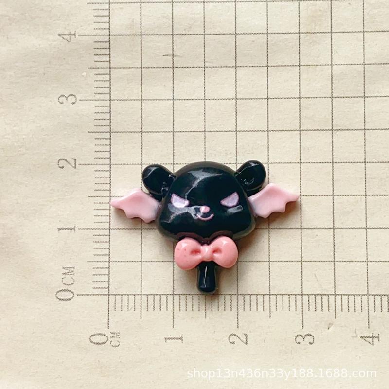 10 Pcs New Kawaii Cartoon Girl Hamburg Telephone Resin Flat Back Scrapbook Figurine Diy Bow Decor Accessories Crafts A2