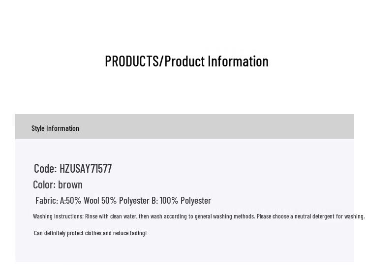 JOY SPEAKER Women's Retro Plaid Mid-length Wool Coat