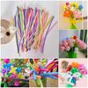 100Pcs Latex Long Balloons DIY Magic Modelling Balloons Bright Color Anti-explosion Extra-Large Holiday Party Balloons