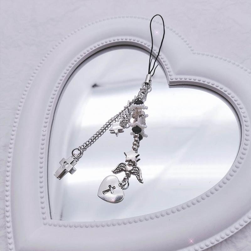 Cute Cellphone Strap Lanyard Gothic Phone Chain Rope for Keys Bag Accessories