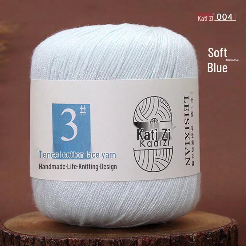 Мерсеризованная хлопковая кружевная пряжа №. 3: Вязание крючком своими руками для детей - Весенне-летний свитер и пальто - Бесплатная доставка