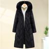 Fashion Winter Long Coat Female Clothes Hooded Faux Fur Collar Thick Warm Casual Winter Jacket Women's Parkas