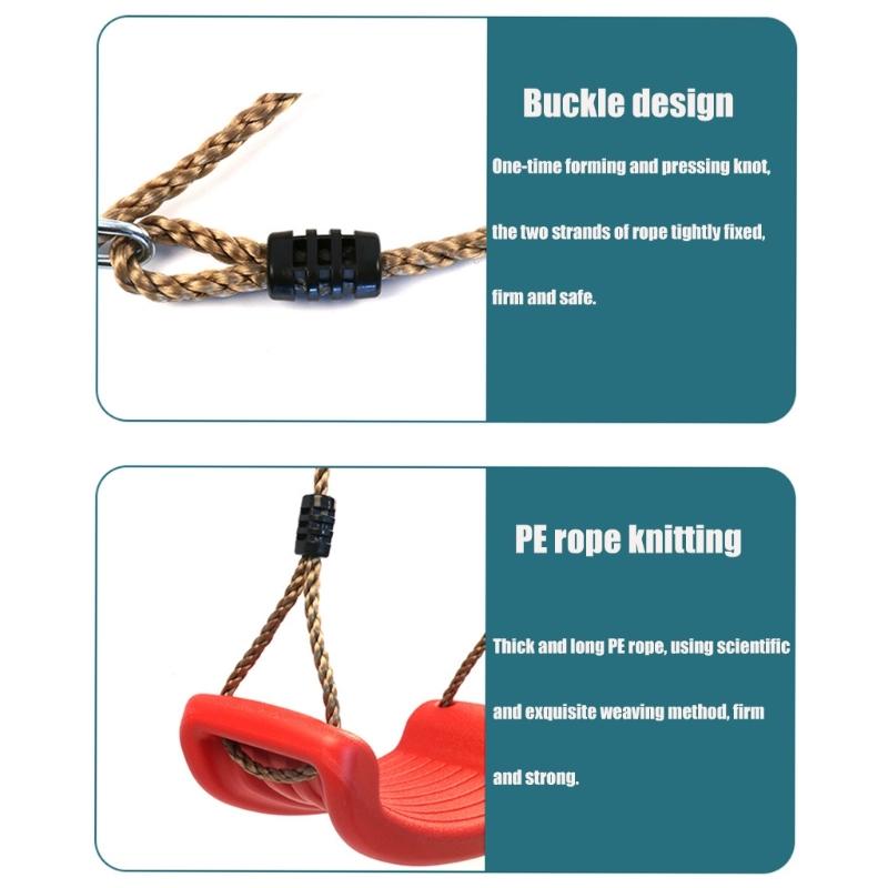 Детские качели с регулируемой веревкой для качания, для подвешивания в помещении и на улице, качельный набор, садовые качели, оборудование для детской площадки