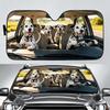 Dog D-Dalmatian Sun Visor Car Windshield Sun Shade UV Protection Foldable Heat Insulation Universal Auto Cover
