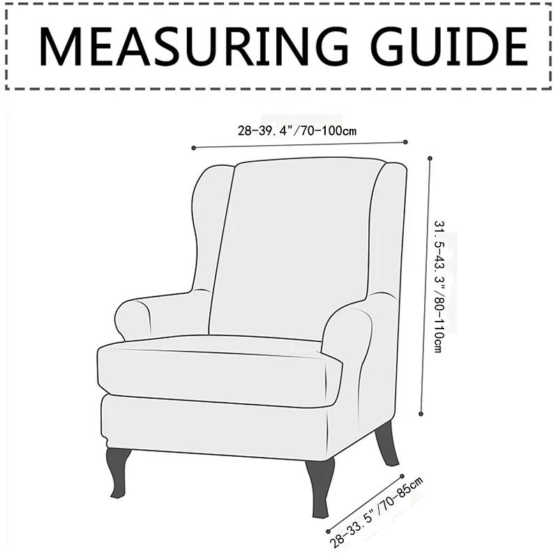 Чехол для кресла с геометрическим принтом, эластичный спандекс, чехлы для кресел, скандинавские съемные чехлы для диванов-подставок с чехлом для подушек