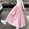Летние Женские Модные Цветные Длинные Юбки Девочки Универсальные Удобные Эластичные Платье Лаконичные Повседневные Отпускные Юбки
