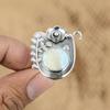 Natural Larimar 925 Sterling Silver Multi Stone Engagement Flower Ring Jewelry