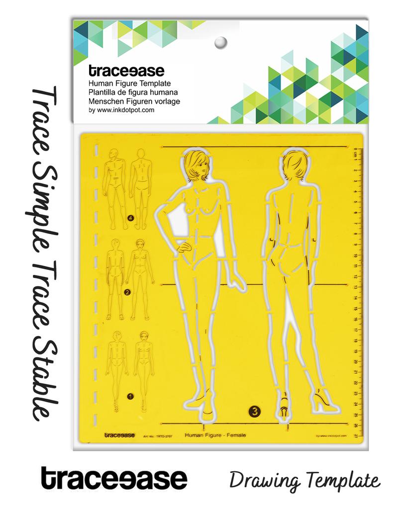 Traceease Шаблоны женских человеческих фигур Трафареты Инструменты для рисования дизайнеров одежды, женские человеческие фигуры