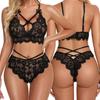 Sexy Lingerie Lace Bra Sets Sexy Underwear for Women Thin Breathable Comfortable Babydoll Dress Underwear Set Exotic Bodysuits