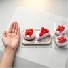 Soft Food Shaped Squeeze Toy Cute Strawberry Mousse Cake Design Stress Relief  Toy for Desk Decor Relaxation Use