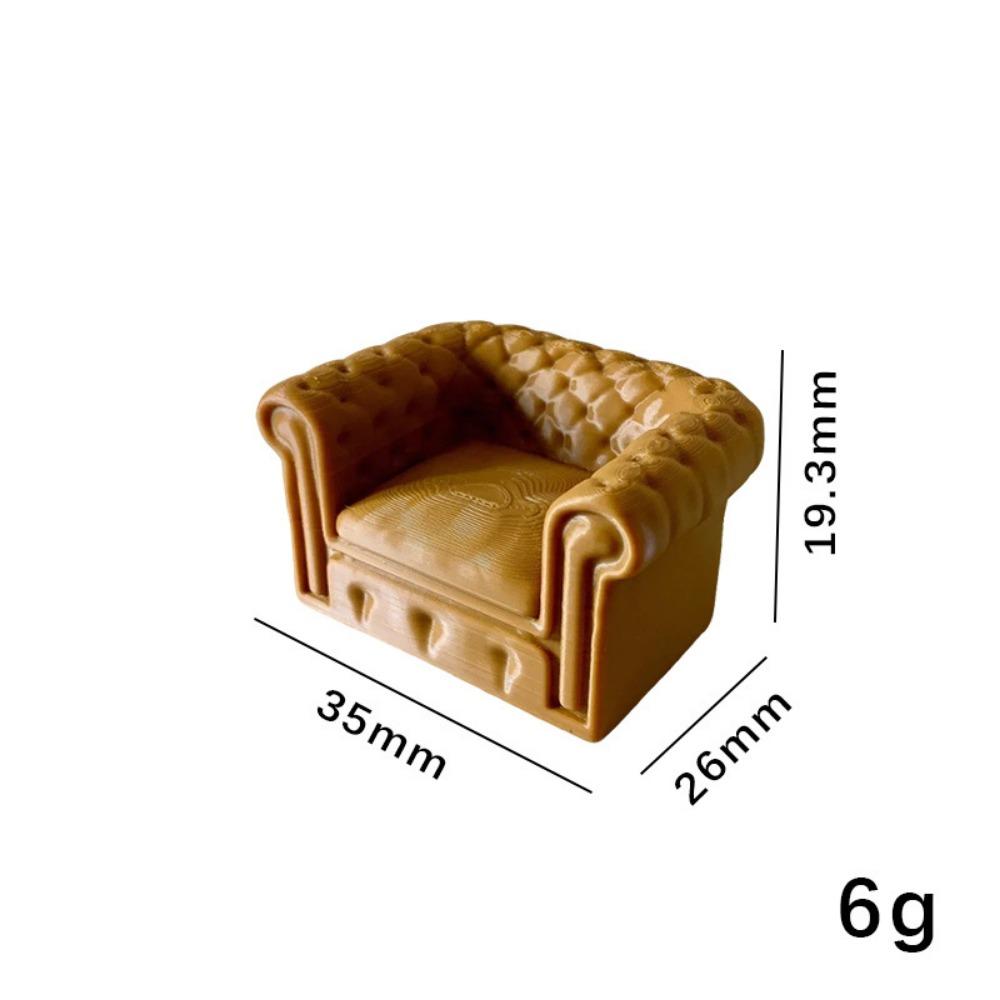 Multistyles European Style Sofa Model Mini Living Room Furniture New Pretend Play Toys