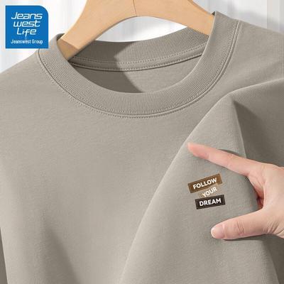 JEANSWEST LIFE Мужская футболка с длинным рукавом 2025 года свободного кроя