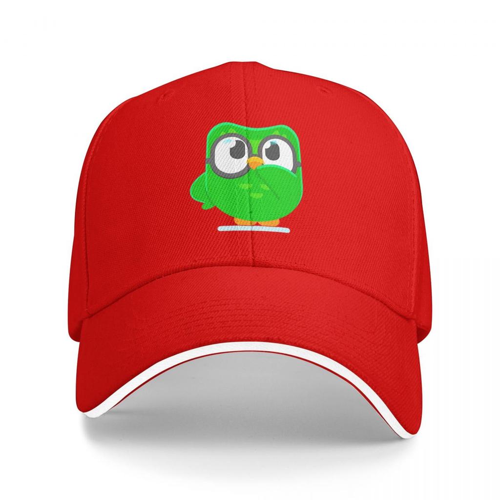 Кепки-бейсболки Snapback с принтом совы Duolingo Duo, дышащие, повседневные, кепки, для улицы, унисекс