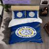 Leeds United Themed Bedding 3Pcs Duvet Cover Set Decorative Bed Linen For Teen Room Home Decoration