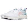 Li Ning Element Comfortable Casual Non-Slip Wear-Resistant Breathable Low-Top Running Shoes Women Sneaker White Blue ARHT006-11