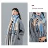 2025 Autumn And Winter New Classic Diagonal High-End Plaid Scarf Women'S Scarf Versatile Imitation Cashmere Shawl