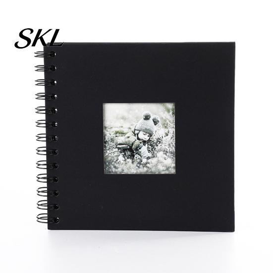 Portable Photo Album Album, 6 Inch Baby Memory Book, Mini Scrapbook for Kids with Stickers & Decorative Compact Borders, DIY First Year Milestone