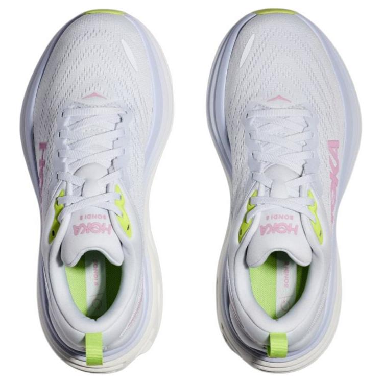 HOKA Bondi 8 Широкие Кроссовки Женские Белые 1127954-SCP