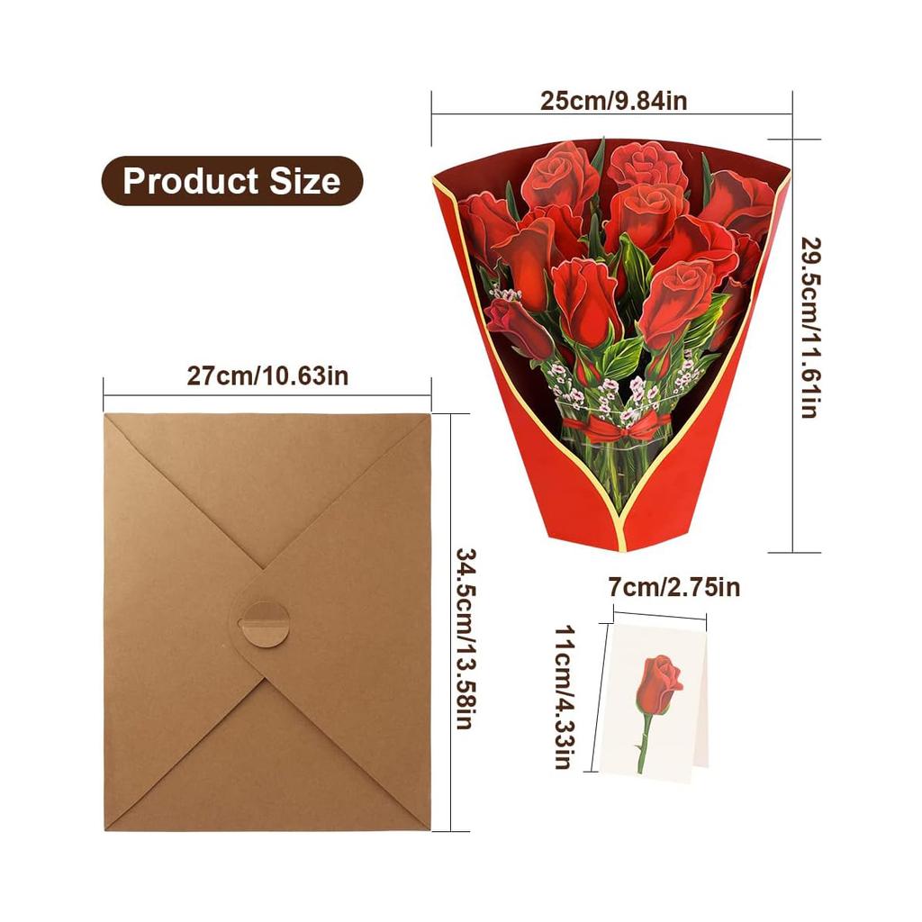 Всплывающий букет, бумажные цветочные открытки, поздравительная 3D всплывающая открытка с благословением на День матери и уникальный подарок для жены, родителя и учителя