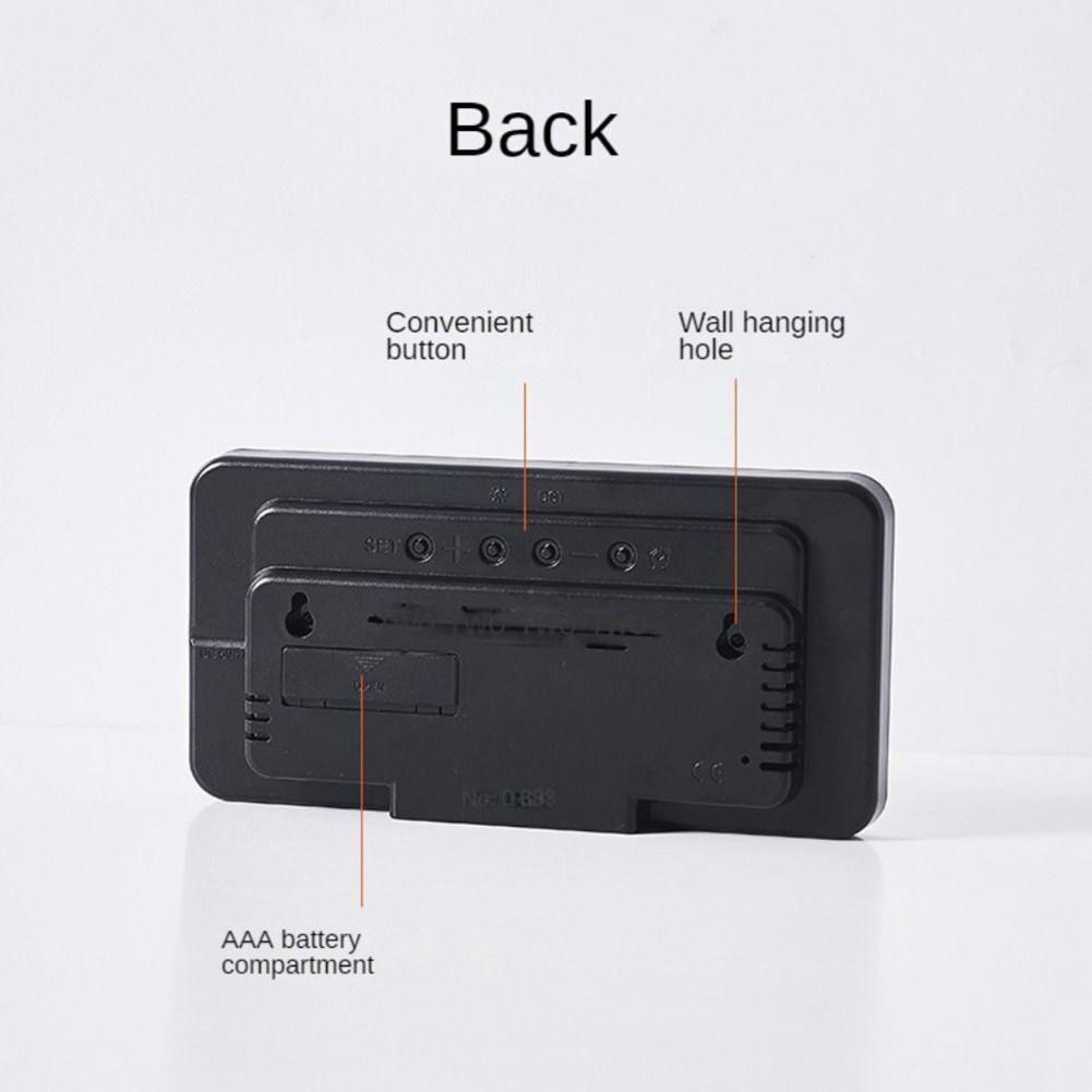 Многофункциональные цифровые светодиодные будильники с дисплеем температуры и даты, настольные часы