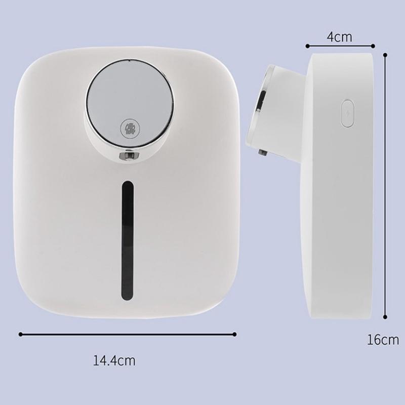 Настенный автоматический дозатор мыла Многофункциональный инфракрасный датчик Светодиодный цифровой дисплей Бесконтактный пенопласт Перезаряжаемый через USB