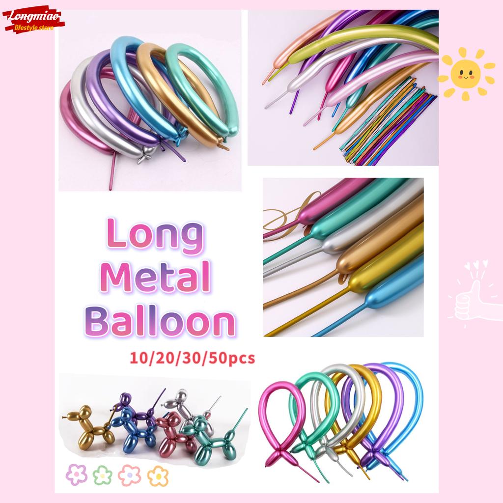 50/100pcs 260 Long Latex Balloon Chrome Color DIY Modelling Balloons for Kids Gift Toys Party Supplies
