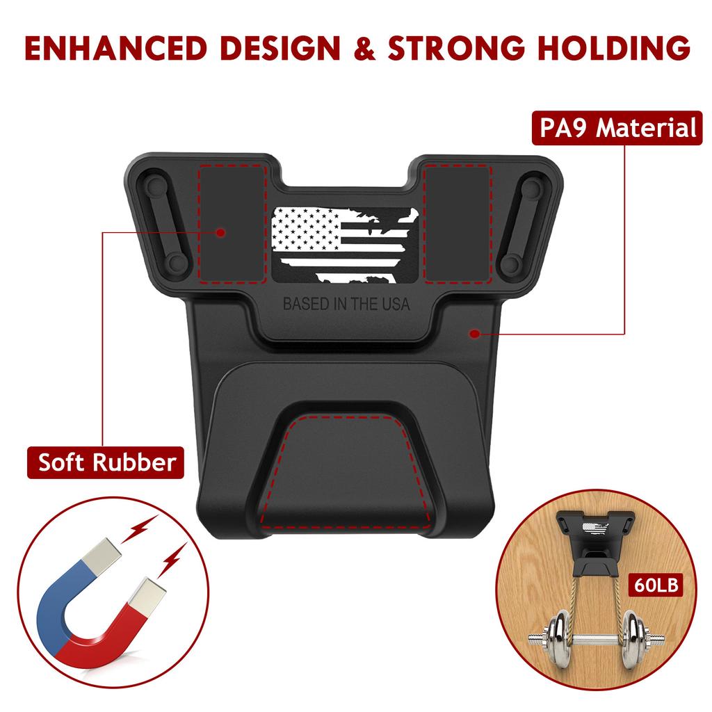 Нейлоновый магнитный кронштейн с защитным спусковым крючком Настенная полка для дисплея