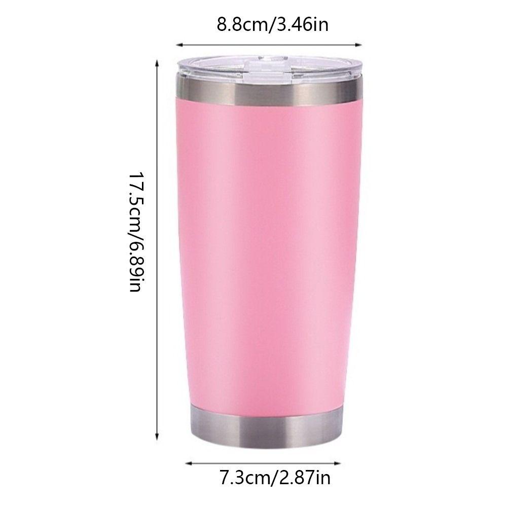 20oz Car Thermos Cup with Lid Tumbler Thermal Mug Coffee Cup Insulation Water Bottle Drinkware