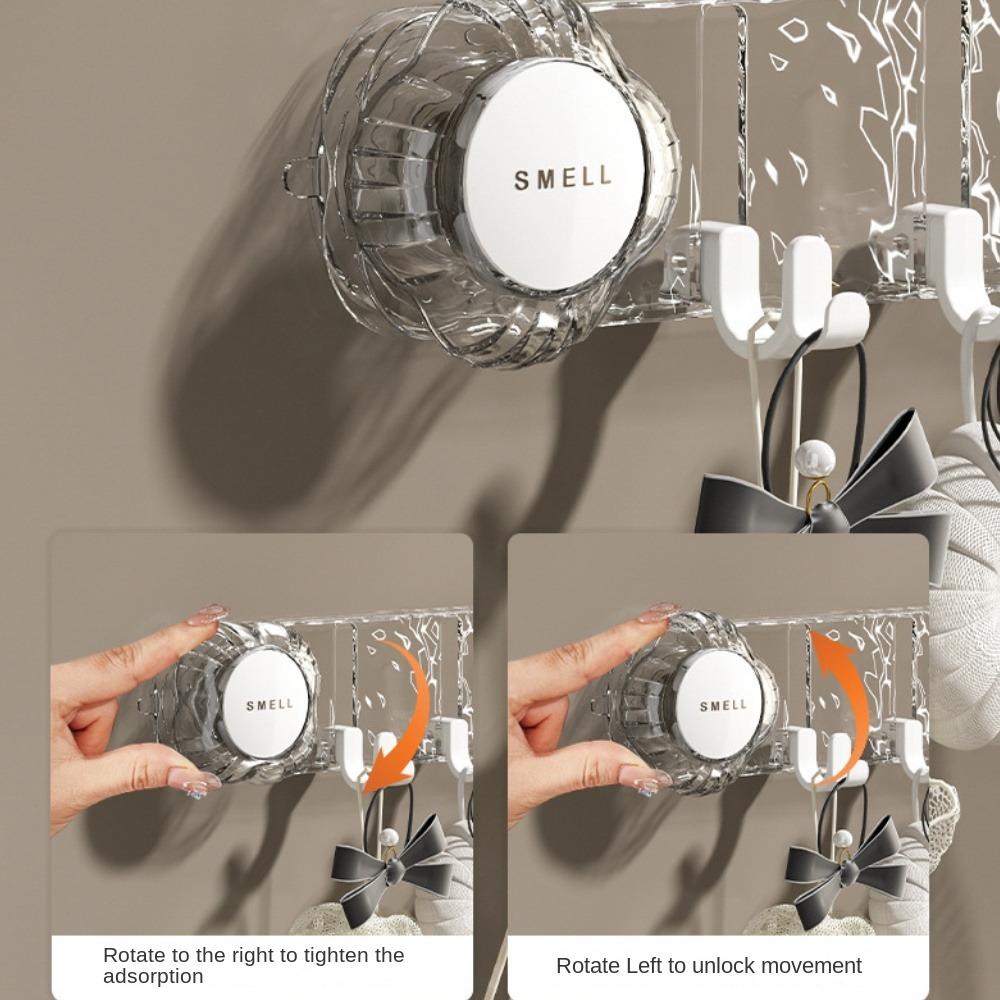 Полка для полотенец Вакуумный крючок Многоцелевые вешалки для халатов и пальто Новые кухонные принадлежности Хранение Ряд крючков