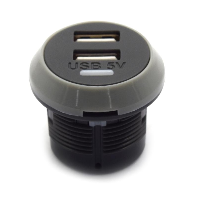 Двойное USB зарядное гнездо Розетка питания 3.1А/4.8А/3.1А до 4.2А для автомобиля, лодки, морского судна, дома на колесах, мобильного устройства