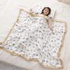 Digital Print Bamboo Cotton Baby Blanket - Four-Layer Gauze Anti-Kick Quilt for Newborns