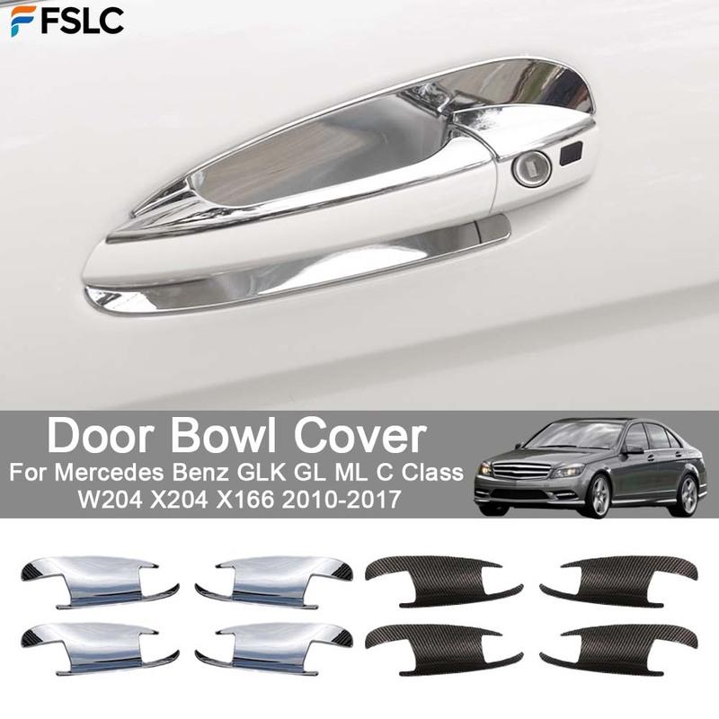 Car Decoration Door Bowl Cover For Mercedes Benz GLK GL ML C Class W204 X204 X166 2010-2017 Cars Accessories Upgrade