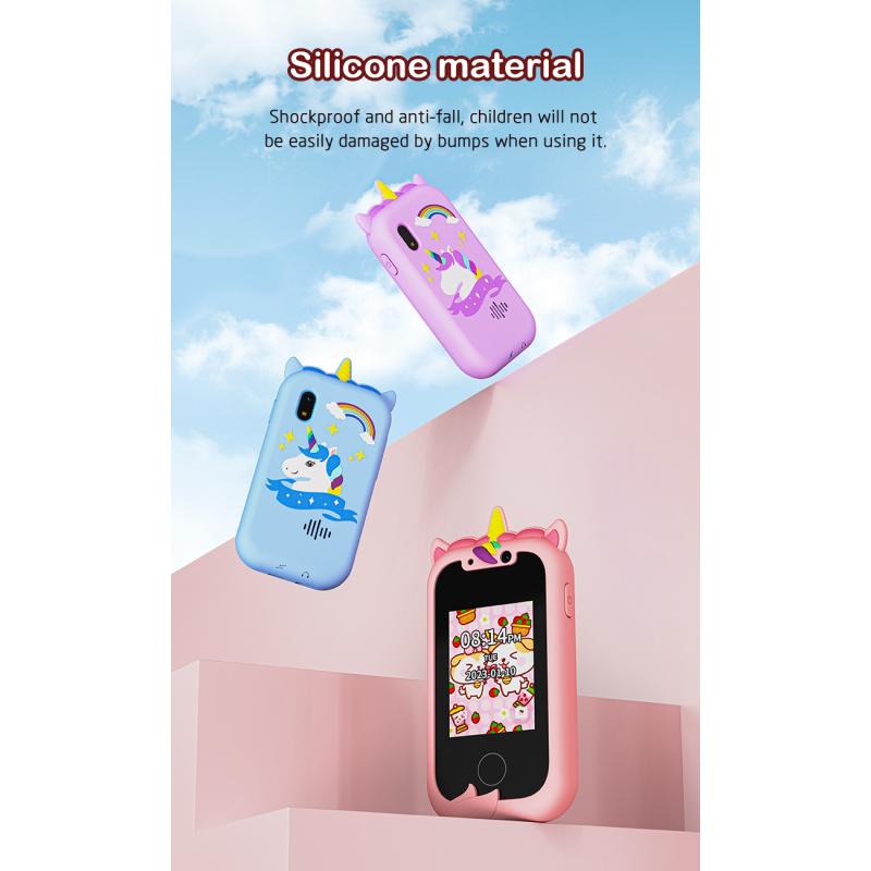 Детский смартфон с камерой, игрушка с сенсорным экраном, обучающая игрушка для мальчиков и девочек от 3 до 12 лет, телефон, MP3-плеер, рождественские подарки на день рождения