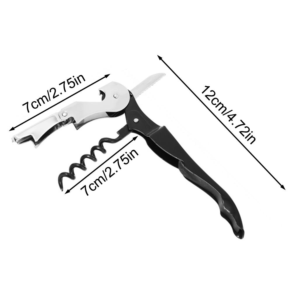 Wine Opener Waiter Corkscrew, Professional Wine Key for Servers, Bartender with Foil Cutter, Manual Wine Bottle Opener Double Hi