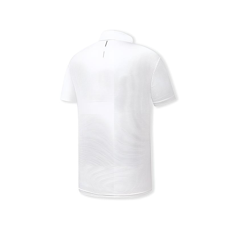 Men's FILA Golf Polo Shirts Men's Jade White Lapel Moderate Straight Fit