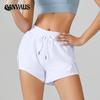 Summer Women's Sports Shorts Quick-drying Breathable Loose Yoga Fitness Anti-glare Marathon Running Shorts