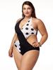 Plus size swimsuit XL slimming suit cutout sexy bikini Plus size swimsuit XL slimming suit cutout sexy bikini