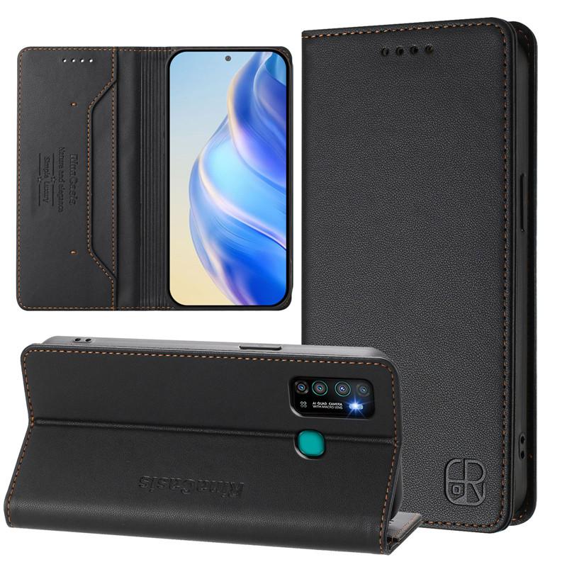 Роскошный антивор-кошелек флип-чехол для телефона Tecno Pop 9 5G 8 7 Pro 6C 4 5 Pop9 кожаные чехлы магнит однотонный чехол 2025