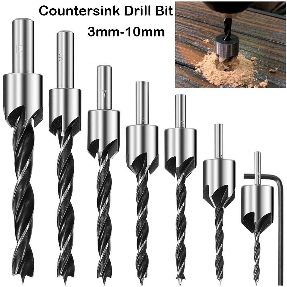 Дырокол HSS Зенковка Ручная дрель Инструмент для зенковки Сверло-расточка Развертка Деревообрабатывающее сверло для снятия фаски