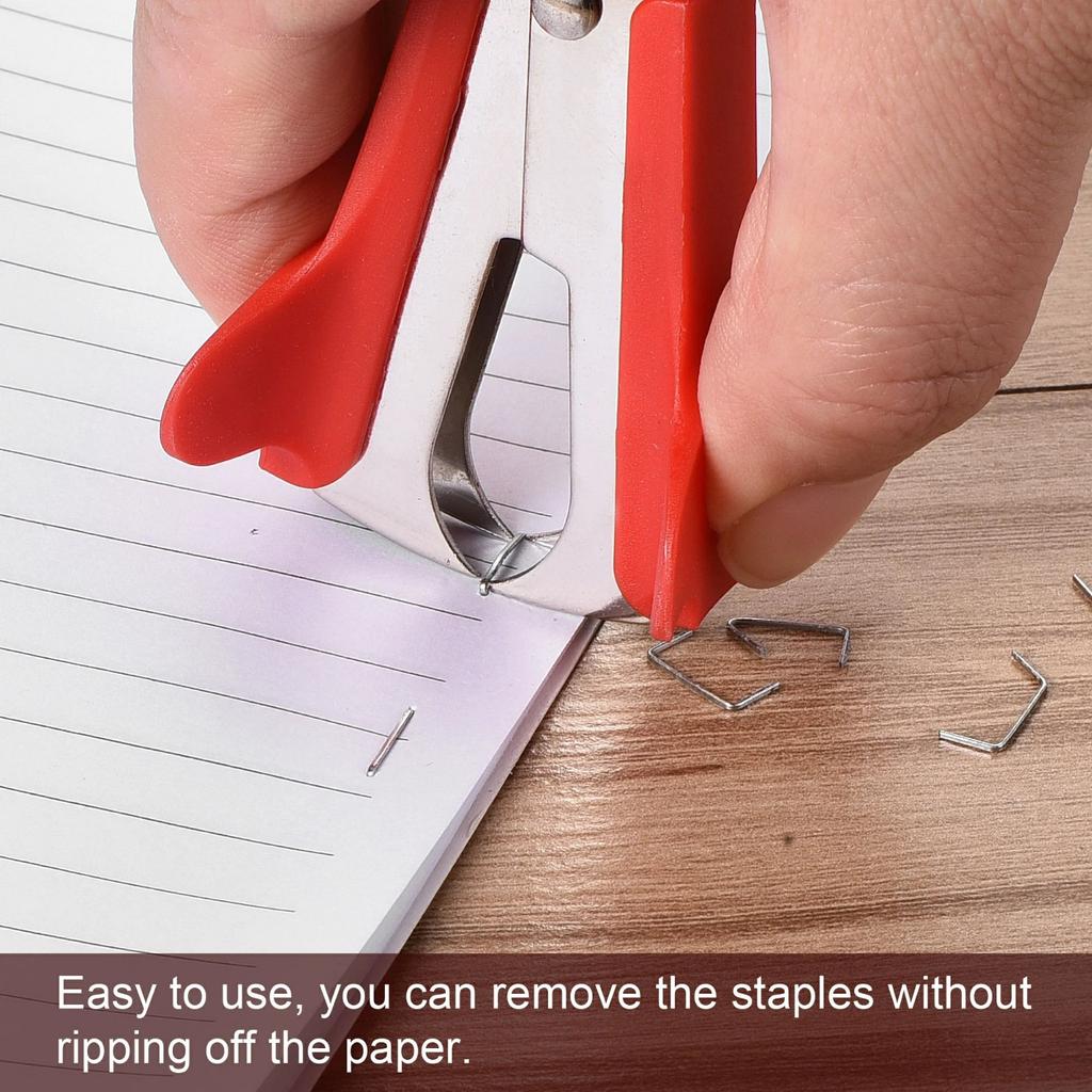 2 Pack Red Staplers Puller Steel Jaw Home Staple Remover Tools, Efficient And Ergonomic Work Supplies For Easy Staple Removal
