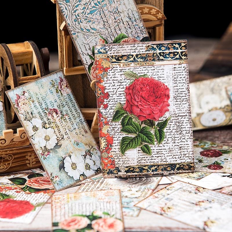 Дневник Винтаж Большой Цветочный Дворец Стикеры DIY Ремесло Скрапбукинг Альбом Нежелательный Журнал Планировщик Декоративные Наклейки