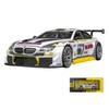 1/24 Scale BMW M6 GT3 Battery Type Diecast Metal Toy Car Model Race Car with Light Pulling Back Model Simulation for Gifted Children