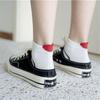 Chic Cute 3D Red Love Heart Heel Striped Short Ankle Socks Funny Girls' Happy Fresh Fashion Summer Literary Sokken Dropship