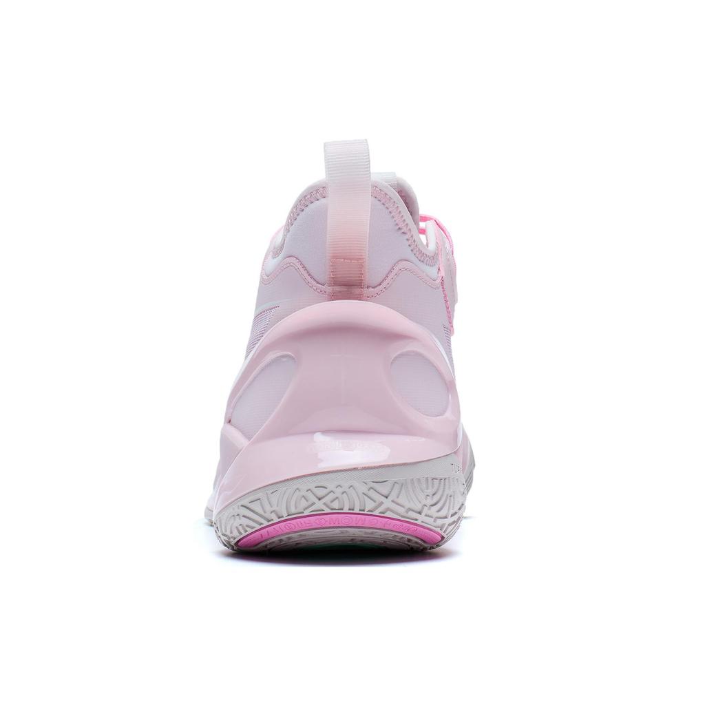 Li Ning Sonic 10 Fabric Shock Absorption Non-Slip Mid-Top Basketball Shoes Unisex Basketball Shoes Primrose-Pink ABAS069-51