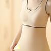 С нагрудной подкладкой латекс тонкий согревающий женский нижнее белье тонкий жилет Dralon жилет термобелье