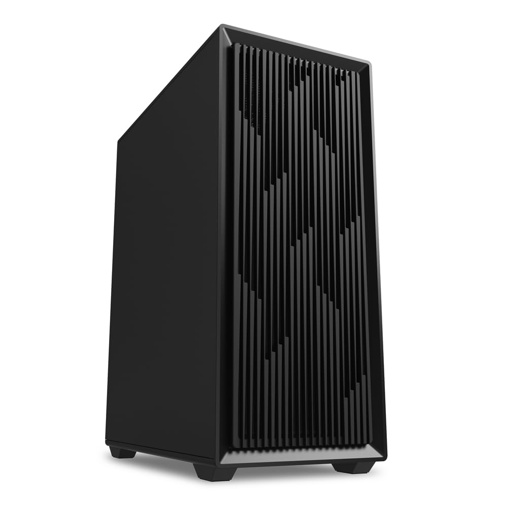 Корпус ПК Sharkoon VK2 Mid-Tower со стальной боковой панелью, два 120-мм вентилятора в комплекте, поддержка радиатора 360 мм, материнские платы ATX, Micro ATX, Mini-ITX,
