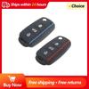 Чехол для ключей от машины для VW Golf Jetta POLO для Skoda Yeti Superb Rapid Octavia для SEAT Leon Ibiza, силиконовый чехол с 3 кнопками