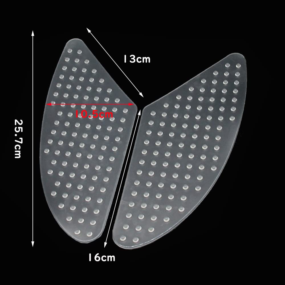 Накладки на бак мотоцикла Samco, черные/прозрачные, левая и правая, комплект, накладки для коленей