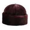 Winter Hat No Brim Ergonomic Keep Warm Padded Thickened Winter  Wear Imitation Mink Winter Head Plush President Hat for Outdoor